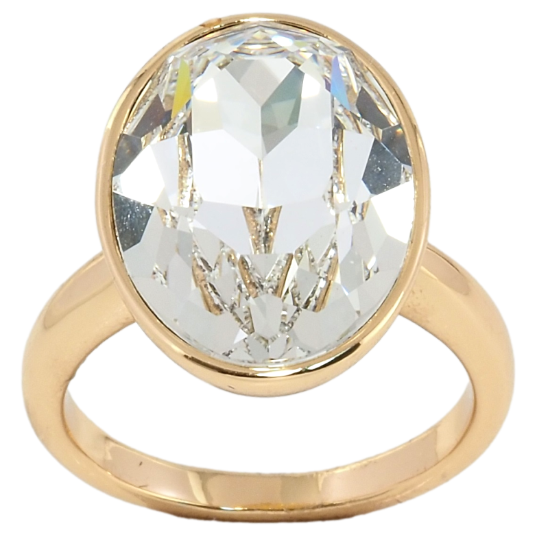 Кольцо Xuping цвет 18K с кристаллами Swarovski Кристалл Clear 19 х 14мм фото №1 Кольцо Xuping цвет 18K с кристаллами Swarovski Кристалл Clear 19 х 14мм фото №1