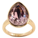 Кольцо Xuping цвет 18K с кристаллами Swarovski Кристалл капля Rose 19 х 14мм фото №1