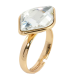 Кольцо Xuping цвет 18K с кристаллами Swarovski Крупный Граненый Кристалл Clear, 21х14мм фото №2