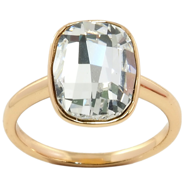 Кольцо Xuping цвет 18K с кристаллами Swarovski Кристалл Clear, 15х12мм фото №1 Кольцо Xuping цвет 18K с кристаллами Swarovski Кристалл Clear, 15х12мм фото №1