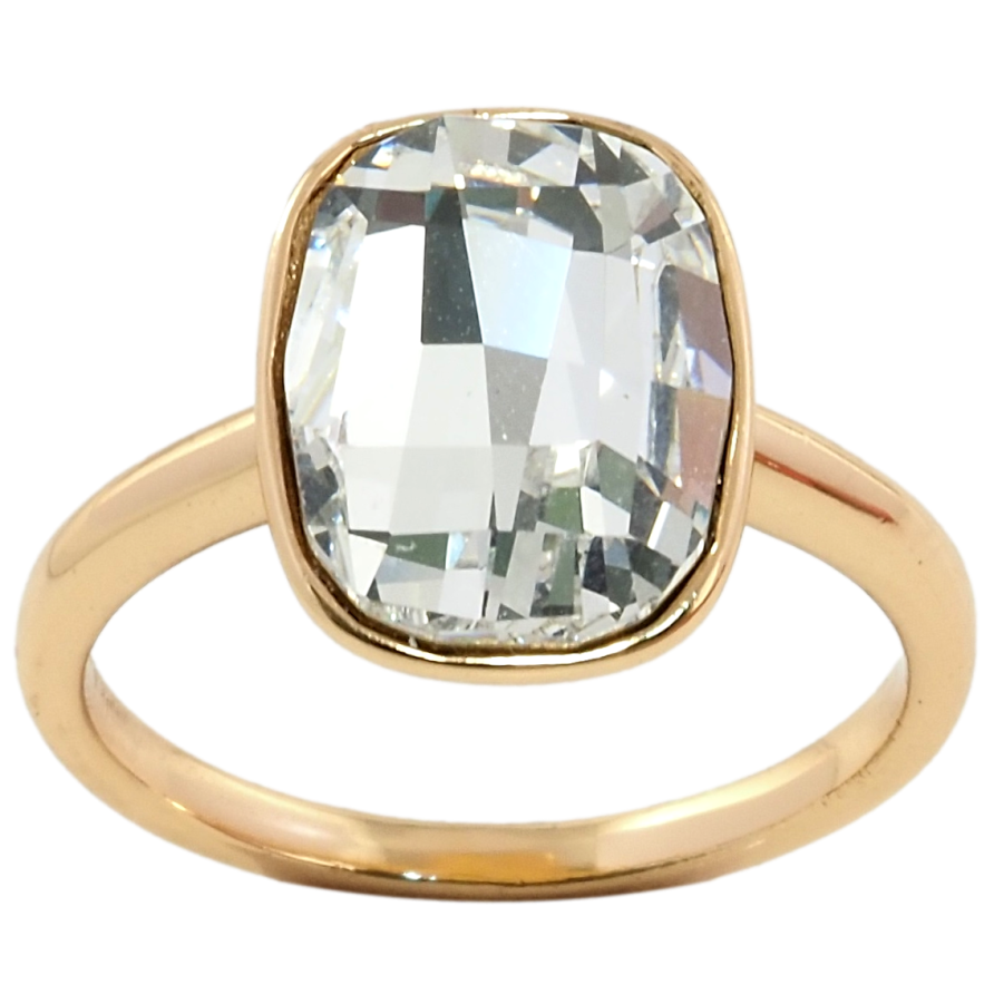 Каблучка Xuping колір 18K із кристалами Swarovski Кристал Clear, 15х12мм фото №1 Каблучка Xuping колір 18K із кристалами Swarovski Кристал Clear, 15х12мм фото №1