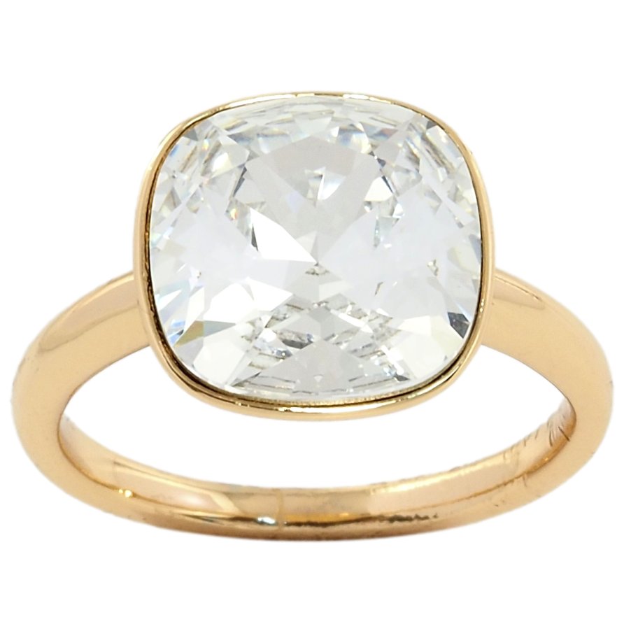 Кольцо Xuping цвет 18K с кристаллами Swarovski Граненный кристалл Clear, 13х13 фото №1 Кольцо Xuping цвет 18K с кристаллами Swarovski Граненный кристалл Clear, 13х13 фото №1