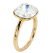 Кольцо Xuping цвет 18K с кристаллами Swarovski Граненный кристалл Clear, 13х13 фото №2