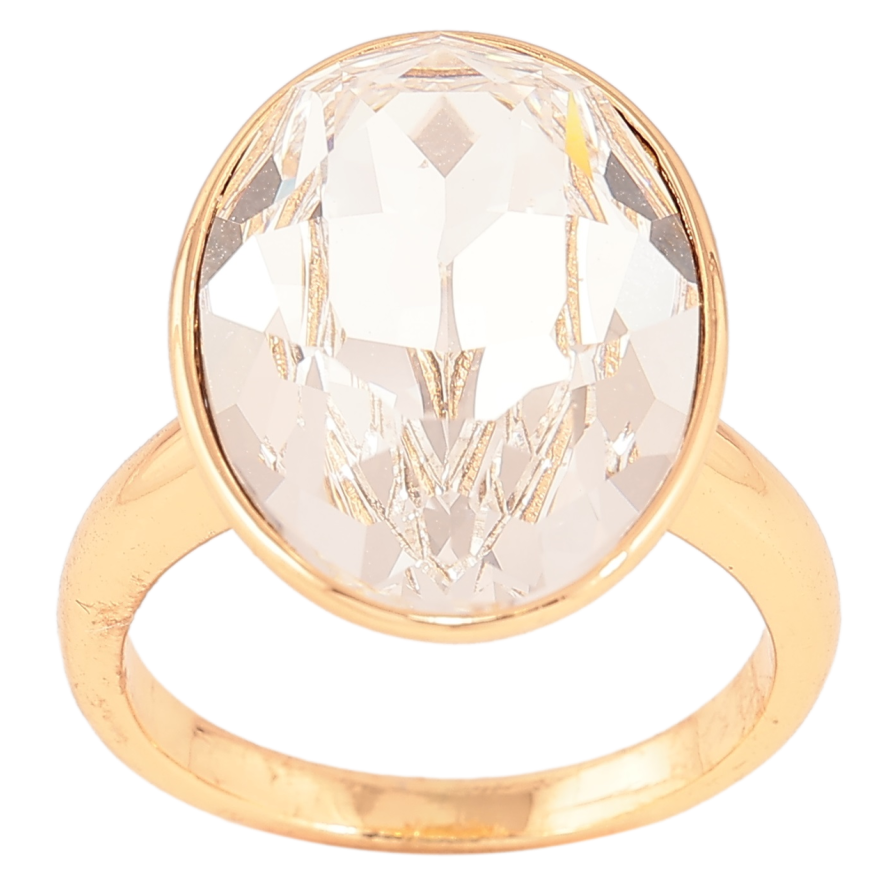 Каблучка Xuping колір 18K із кристалами Swarovski Кристал Clear Прозорий 19х15мм фото №1 Каблучка Xuping колір 18K із кристалами Swarovski Кристал Clear Прозорий 19х15мм фото №1