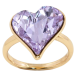 Каблучка Xuping колір 18K з кр-ми Swarovski Кристальне серце Tanzanite фото №1
