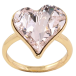Кольцо Xuping цвет 18K с кр-ми Swarovski Кристальное сердце Light Rose фото №1