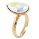 Кольцо Xuping цвет 18K с кр-ми Swarovski Кристалл Ochre Delite (19х14мм) в огранке капля фото №2