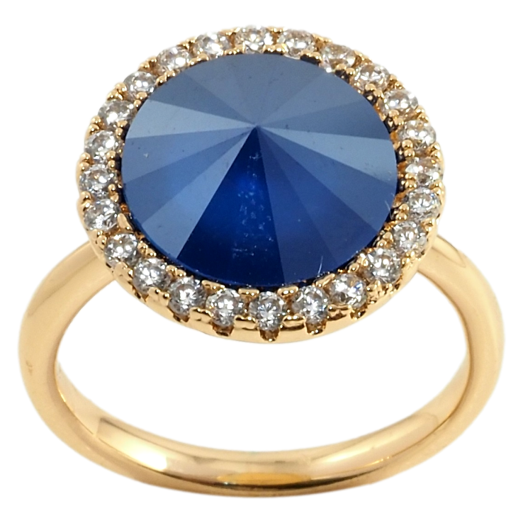 Кольцо Xuping цвет 18K с кр-ми Swarovski Кристалл Royal Blue ø 16мм фото №17 Кольцо Xuping цвет 18K с кр-ми Swarovski Кристалл Royal Blue ø 16мм фото №17