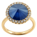 Кольцо Xuping цвет 18K с кр-ми Swarovski Кристалл Royal Blue ø 16мм фото №1 Кольцо Xuping цвет 18K с кр-ми Swarovski Кристалл Royal Blue ø 16мм фото №1