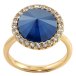 Кольцо Xuping цвет 18K с кр-ми Swarovski Кристалл Royal Blue ø 16мм фото №2 Кольцо Xuping цвет 18K с кр-ми Swarovski Кристалл Royal Blue ø 16мм фото №2