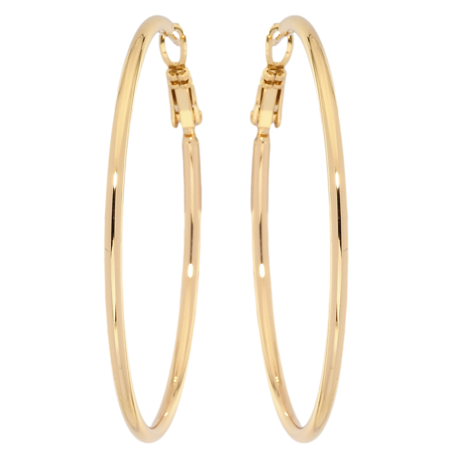 Серьги Xuping Позолота 18K кольца (конго) Классика ø 5см фото №1