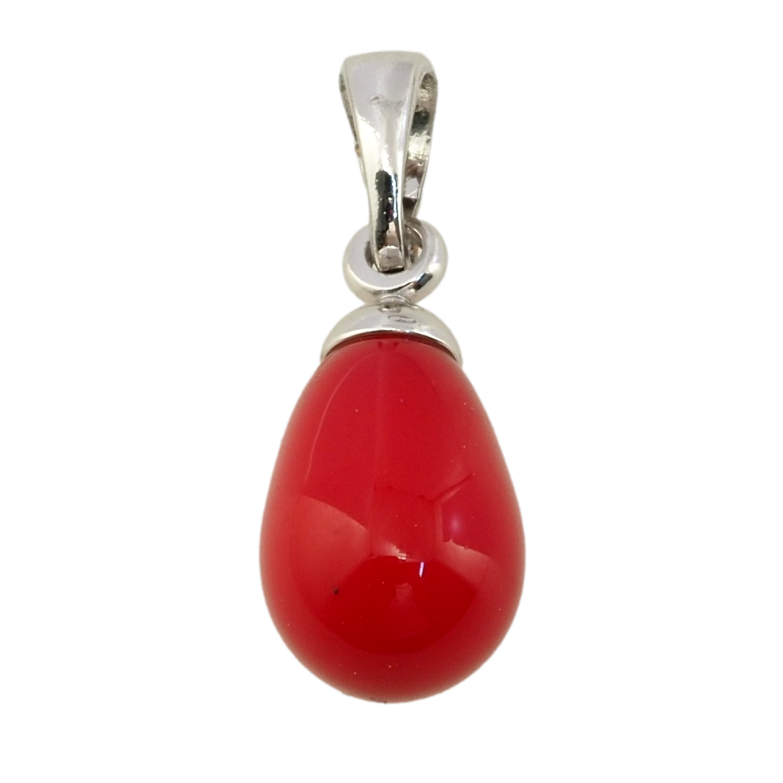 Кулон Xuping Родій Червоні крапельки для ланцюжка до 5 мм фото №1 Кулон Xuping Родій Червоні крапельки для ланцюжка до 5 мм фото №1