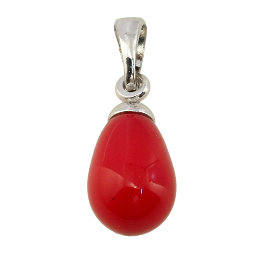 Кулон Xuping Родій Червоні крапельки для ланцюжка до 5 мм фото №1 Кулон Xuping Родій Червоні крапельки для ланцюжка до 5 мм фото №1