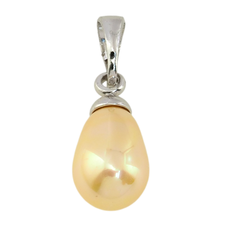 Кулон Xuping Родій Жовта крапелька для ланцюжка до 5 мм фото №12