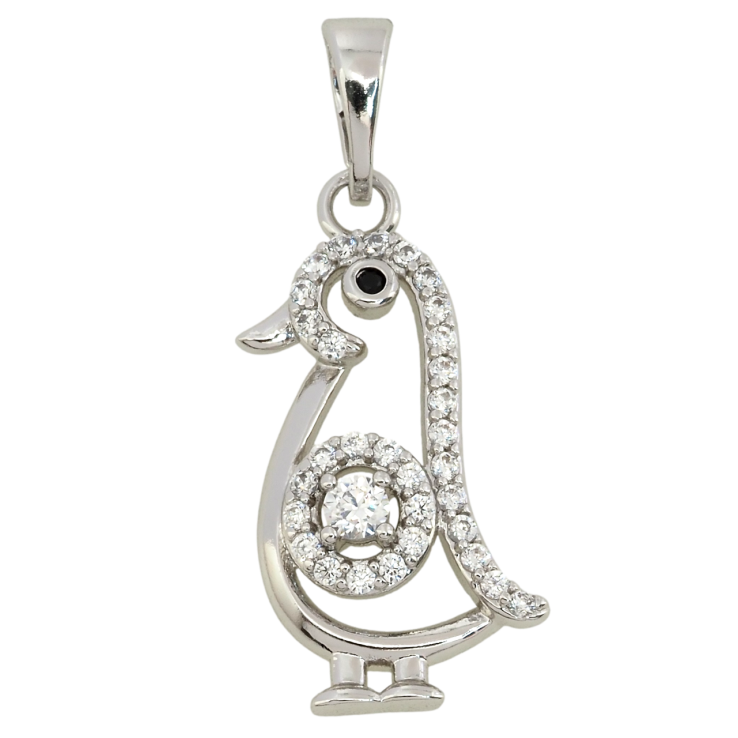 Кулон Xuping Родій Пташка для ланцюжка до 5 мм фото №6