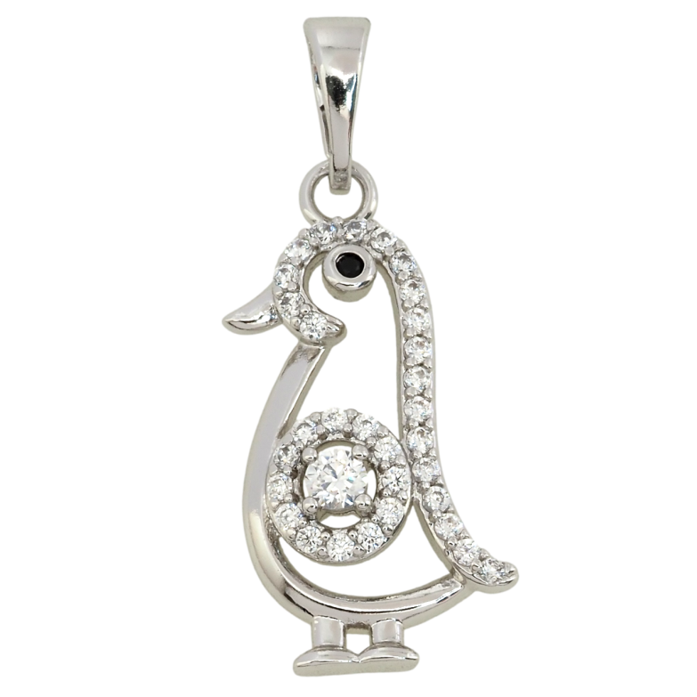 Кулон Xuping Родій Пташка для ланцюжка до 5 мм фото №1