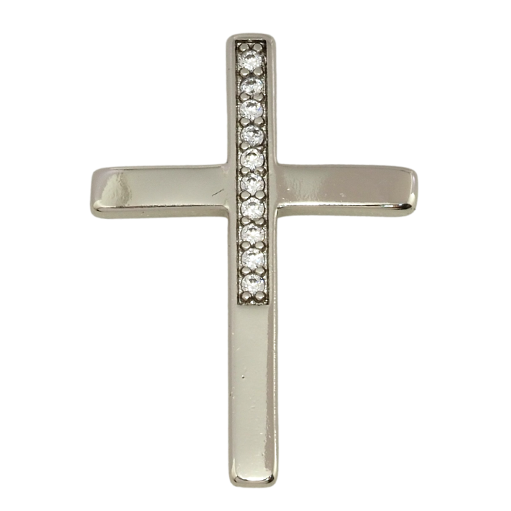 Кулон Xuping Родий Крест с цирконием для цепочки до 3мм фото №16 Кулон Xuping Родий Крест с цирконием для цепочки до 3мм фото №16