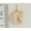 Кулон Xuping Позолота 18K Фея на Луне для цепочки до 5мм фото №2