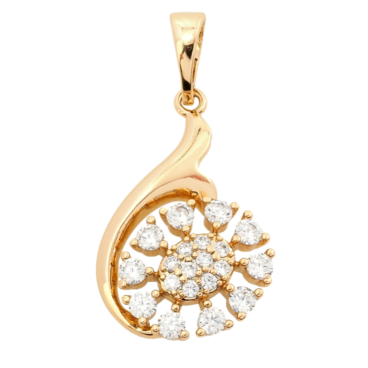 Кулон Xuping Позолота 18K Декоративний візерунок з цирконієм для ланцюжка до 5мм фото №20