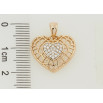 Кулон Xuping Позолота 18K Різне серце з цирконієм для ланцюжка до 3 мм фото №2 Кулон Xuping Позолота 18K Різне серце з цирконієм для ланцюжка до 3 мм фото №2