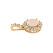 Кулон Xuping Позолота 18K Розовый фианит в обрамлении циркония, ø 14мм для цепочки до 3мм фото №2