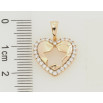 Кулон Xuping Позолота 18K Серце з візерунком зірка для ланцюжка до 5мм фото №2