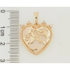 Кулон Xuping Позолота 18K Серце із закоханими для ланцюжка до 5мм фото №2