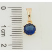 Кулон Xuping Позолота 18K Синій фіаніт, ø 6мм для ланцюжка до 5мм фото №2