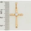 Кулон Xuping Позолота 18K Крест с фианитом для цепочки до 5мм фото №2 Кулон Xuping Позолота 18K Крест с фианитом для цепочки до 5мм фото №2