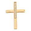 Кулон Xuping колір Позолота 18K "Хрест з доріжкою кристалів" для ланцюжка до 2мм фото №2