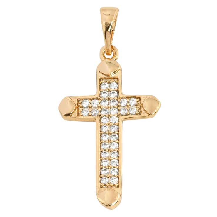 Кулон Xuping Позолота 18K Крест с инкрустацией цирконием для цепочки до 5мм фото №25 Кулон Xuping Позолота 18K Крест с инкрустацией цирконием для цепочки до 5мм фото №25