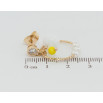 Серьги Xuping Позолота 18K пусеты Декоративные подвески с жемчужными бусинами фото №2