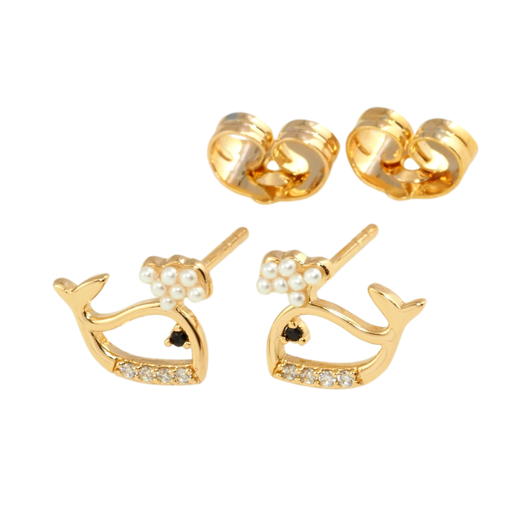 Сережки Xuping Позолота 18K пусети Кити фото №16