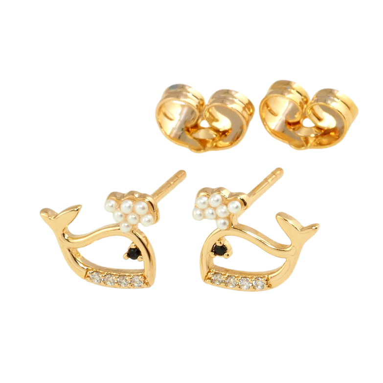 Сережки Xuping Позолота 18K пусети Кити фото №1