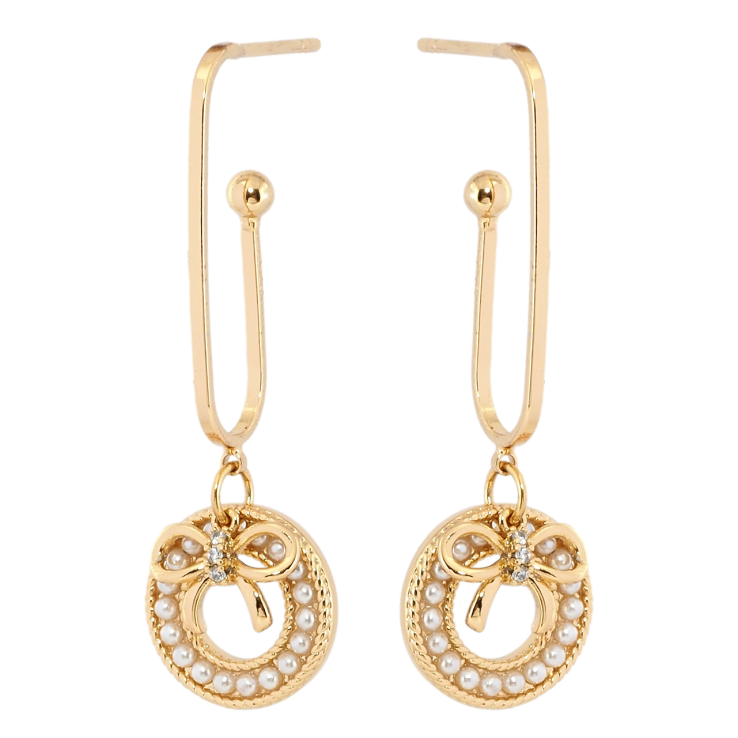 Сережки Xuping Позолота 18K пусети Декоративні підвіски фото №6