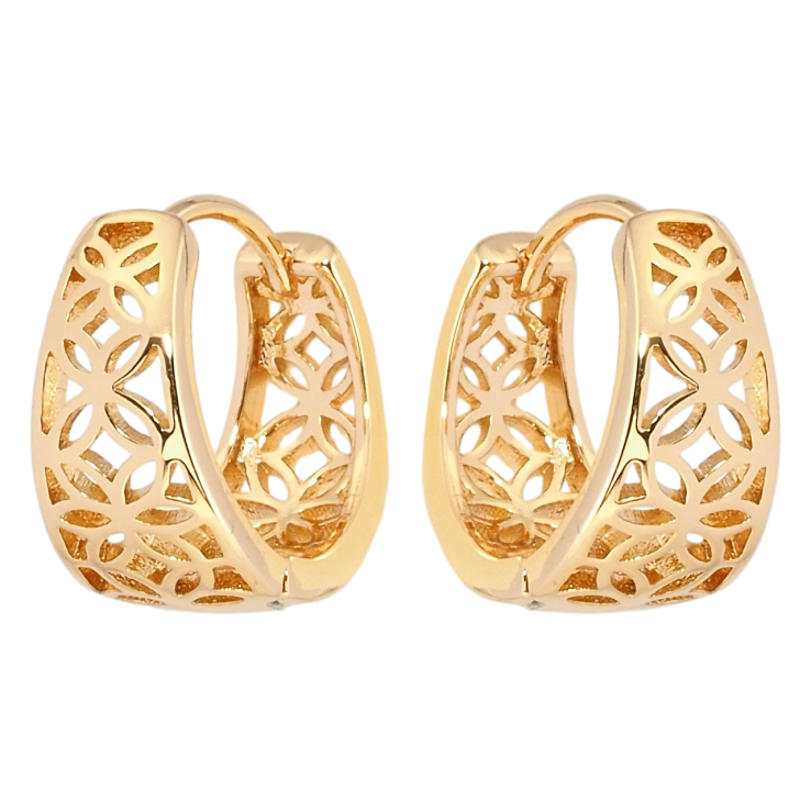 Серьги Xuping Позолота 18K колечки Резной узор фото №21 Серьги Xuping Позолота 18K колечки Резной узор фото №21