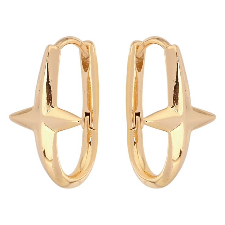 Сережки Xuping Позолота 18K колечка Зірки фото №20 Сережки Xuping Позолота 18K колечка Зірки фото №20