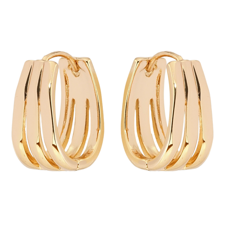 Серьги Xuping Позолота 18K колечки Декоративные фото №22