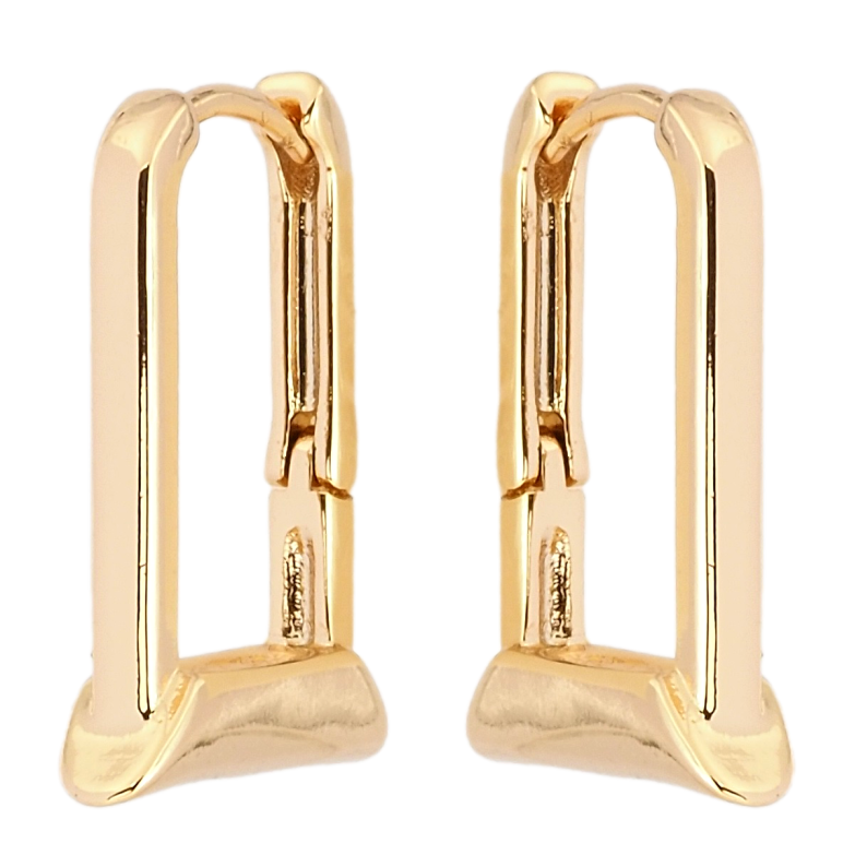 Серьги Xuping Позолота 18K колечки Декоративные фото №1