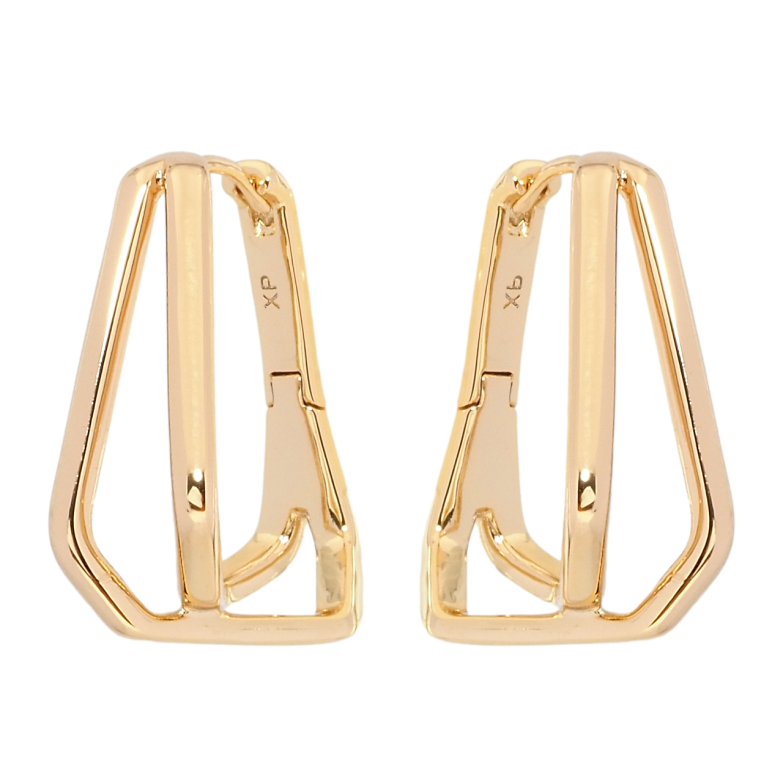 Сережки Xuping Позолота 18K колечка Фігурні фото №1