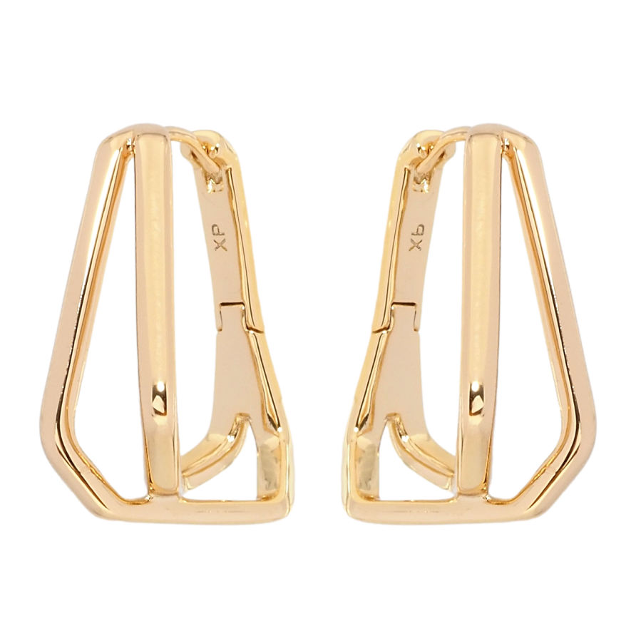 Сережки Xuping Позолота 18K колечка Фігурні фото №1