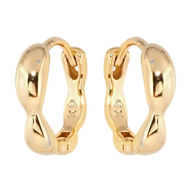 Серьги Xuping Позолота 18K колечки Фигурные фото №1