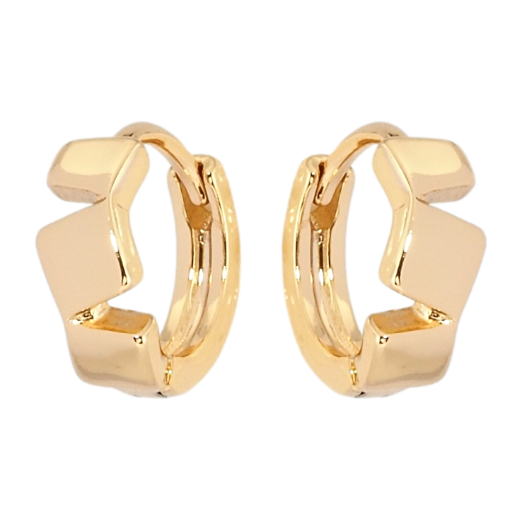 Серьги Xuping Позолота 18K колечки Геометрический узор фото №3 Серьги Xuping Позолота 18K колечки Геометрический узор фото №3