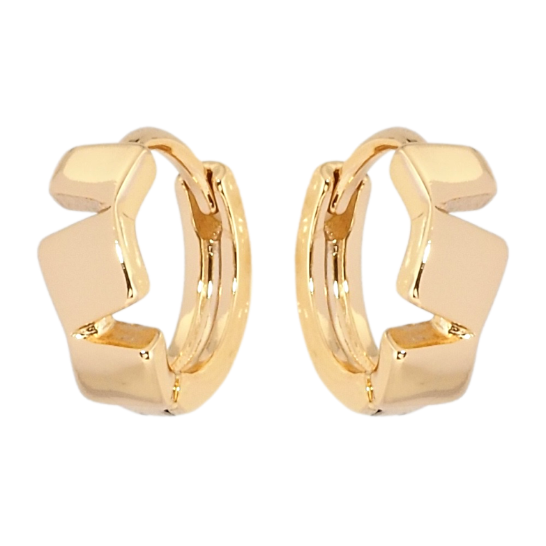 Серьги Xuping Позолота 18K колечки Геометрический узор фото №1