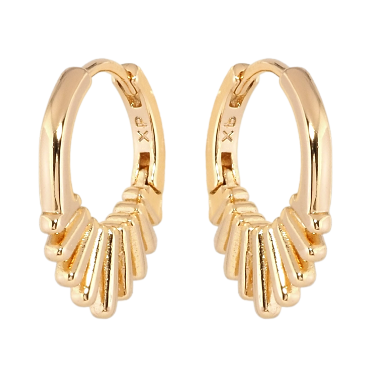 Серьги Xuping Позолота 18K колечки Декоративные фото №25