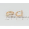 Сережки Xuping Позолота 18K колечка Декоративний візерунок з цирконієм фото №2 Сережки Xuping Позолота 18K колечка Декоративний візерунок з цирконієм фото №2