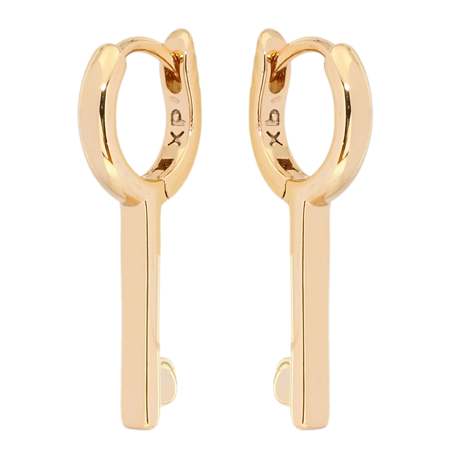 Сережки Xuping Позолота 18K колечка Ключики фото №1