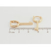 Сережки Xuping Позолота 18K колечка Ключики фото №2
