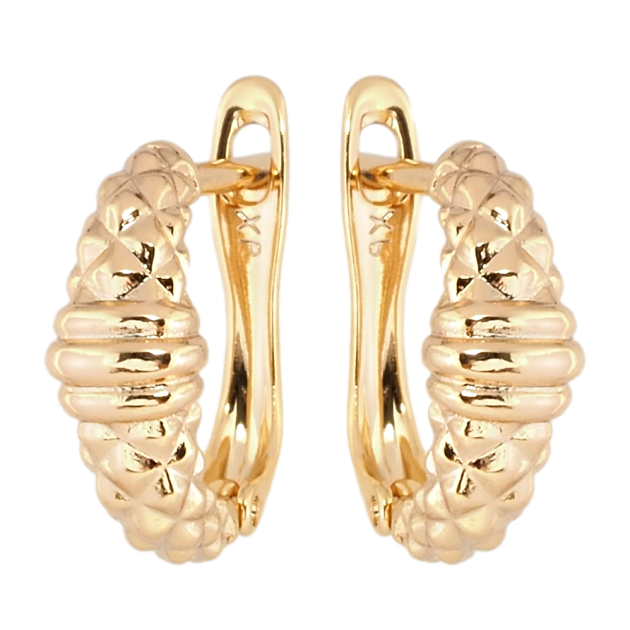 Серьги Xuping Позолота 18K английский замок Декоративный узор фото №1