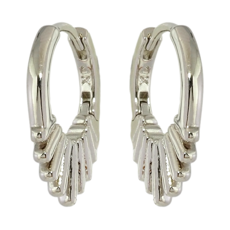 Серьги Xuping Родий колечки Декоративный узор фото №8 Серьги Xuping Родий колечки Декоративный узор фото №8